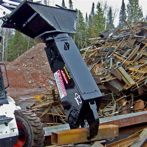 skid steer scrap shear|skid steer mounted tree shear.